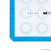 TMO Silicone Baking Mats Reusable Macaron Baking Mat with Measurements Professional Non Stick Silicon Liner for Bake Pans Toaster Oven Tray Pan Pastry/Cookie/Bread Making Pack of 2(16.5” x 11.6”) - B07DXL6TZ5
